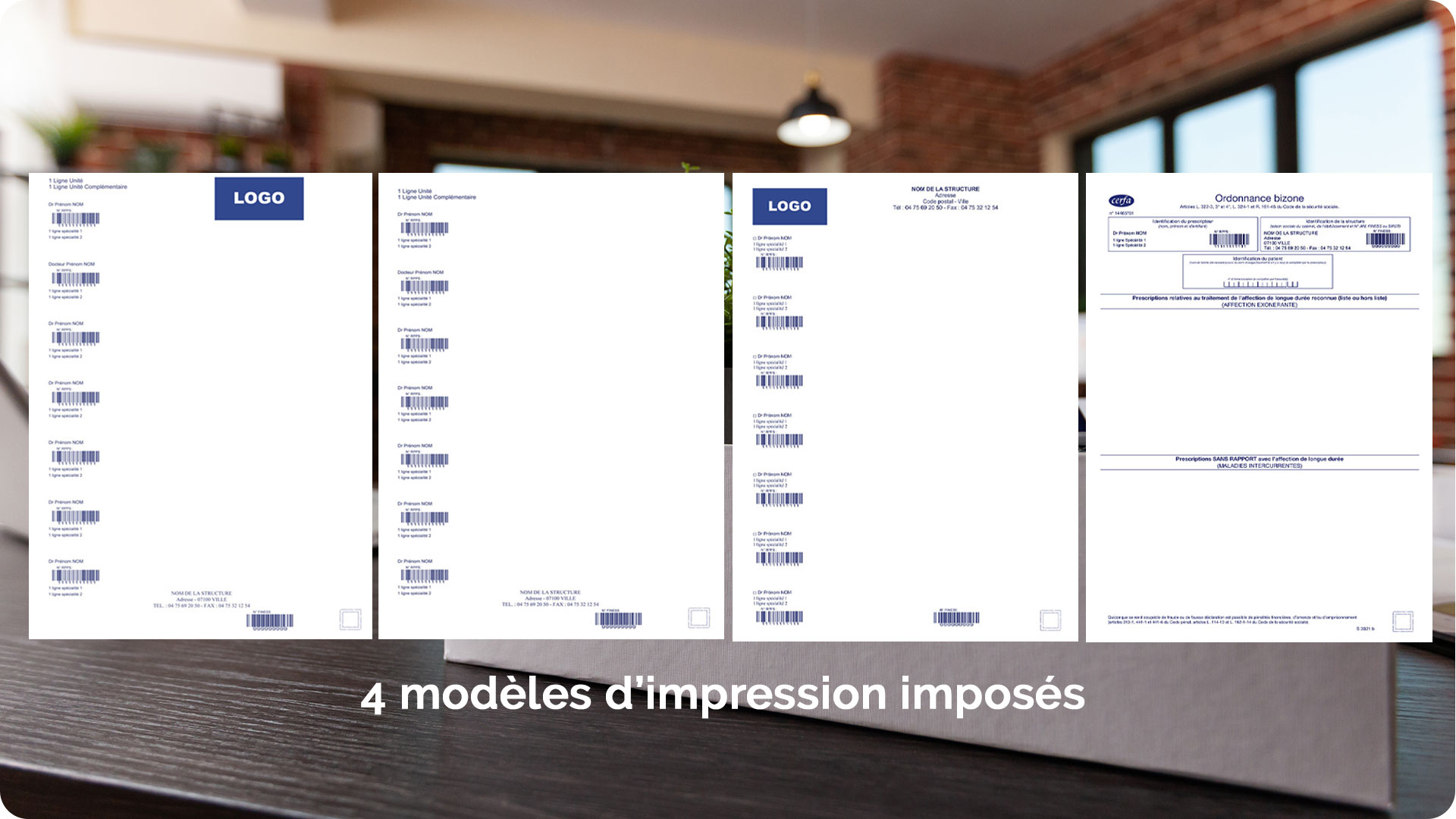 Ordonnances sécurisées format standard